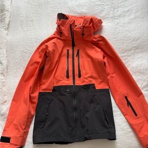 Armada Women’s Gortex Orange/ Coral and Black Hooded Jacket Sz M